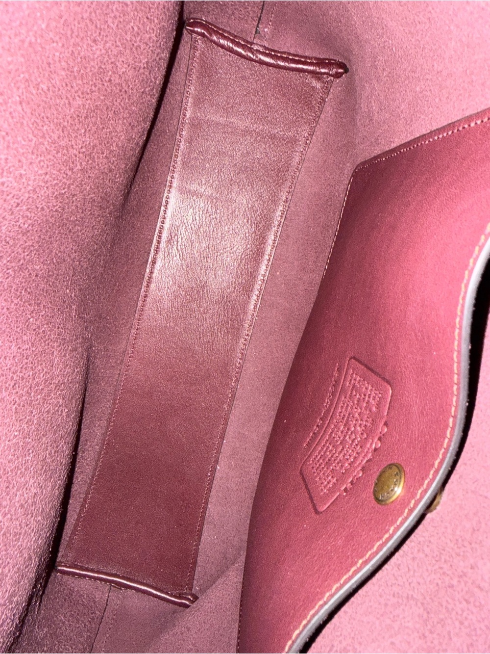 Coach Brooklyn Shoulder Bag 34 in Merlot EUC! - Picture 3 of 5